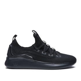 Supra Mens FACTOR Low Top Shoes Black | US-18859